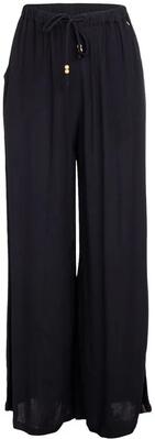 Broek - ijshockey - dames - hoge taille, wijde pijp - zwart