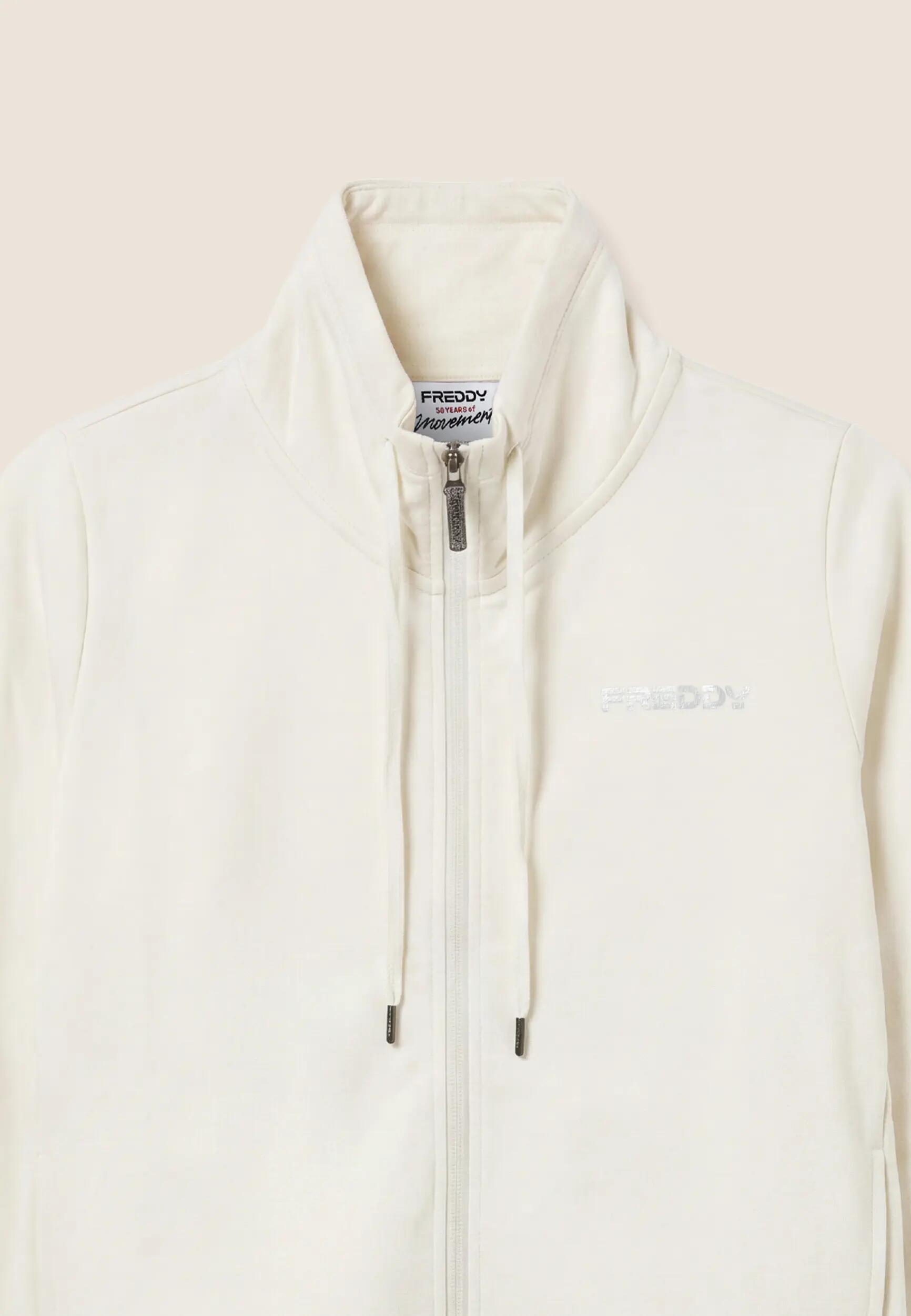 Tuta Sportiva Donna con Zip, Collo Alto e Logo Ricamato 3/3