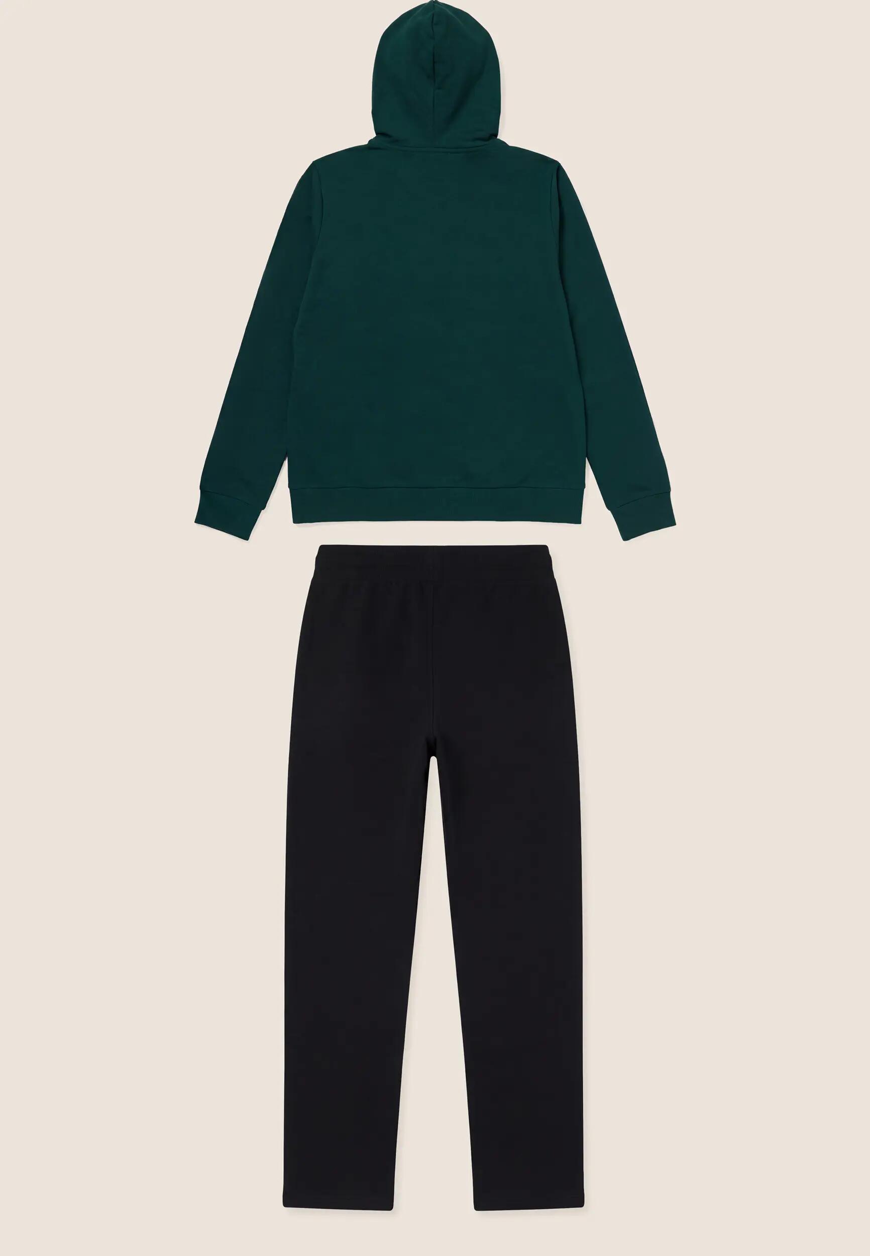 Tuta Sportiva Donna con Zip, Cappuccio e Bande Logo 5/6