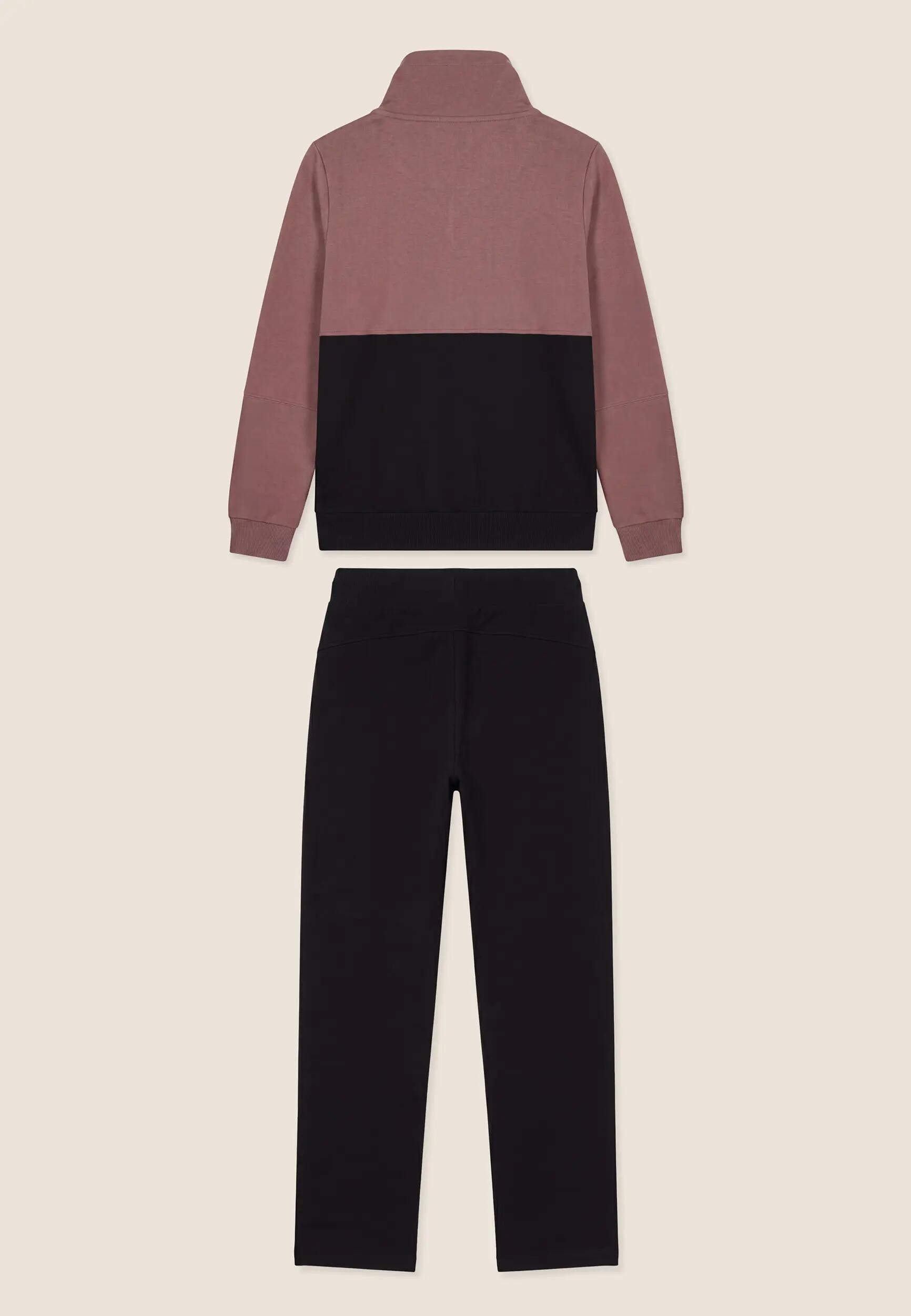 Tuta Sportiva Donna Colour Block con Zip e Collo Alto 2/3