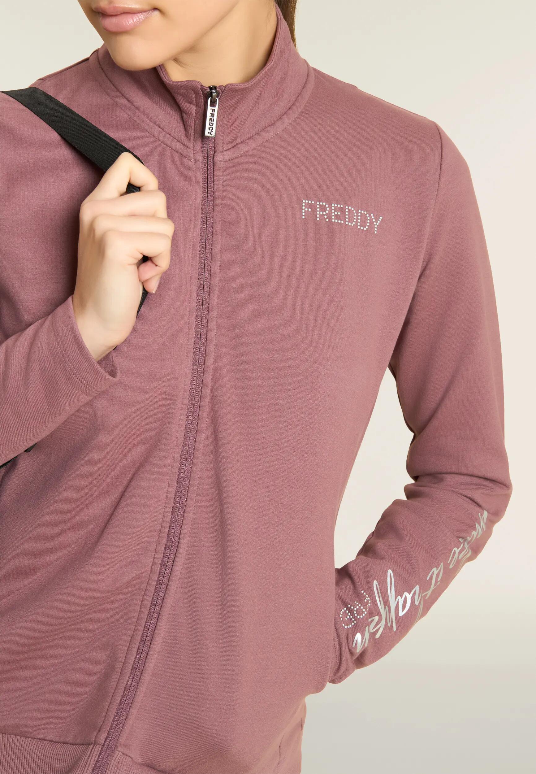 Tuta Sportiva da Donna Zip e Collo Alto in Felpa Garzata 4/6