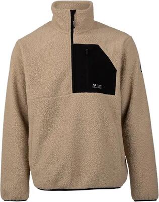 Fleece - outdoor - heren - kelstyn - regular fit, ritszak, beige/zwart