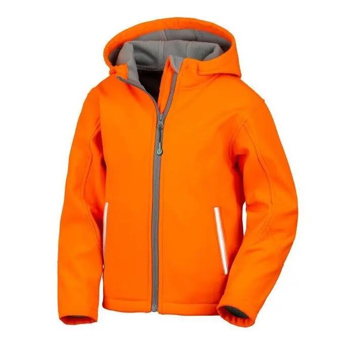 Core Junior SoftshellJacke mit Kapuze Kinder Neon-Orange 2/7
