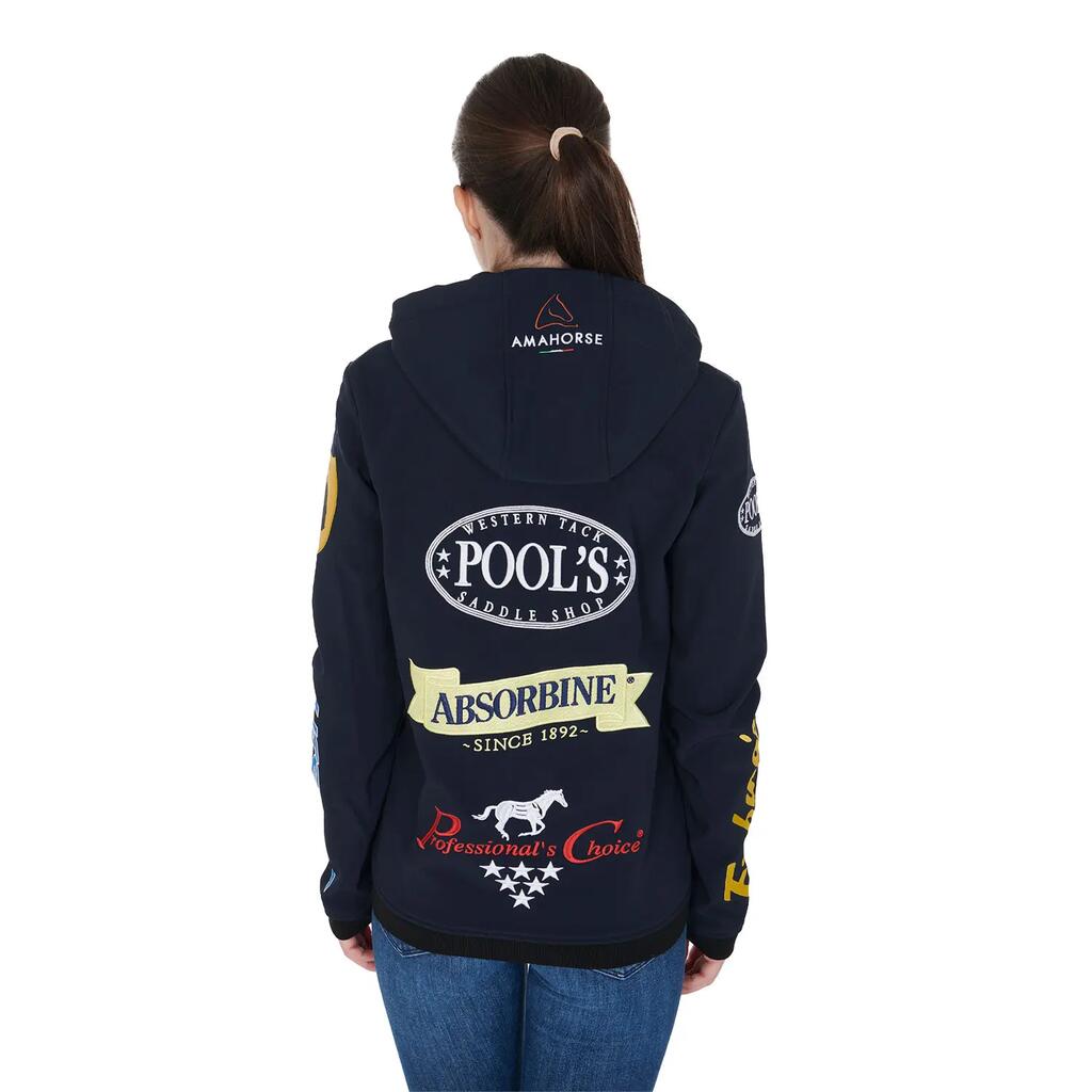 Unisex multilogo softshell jacket fleece-lined