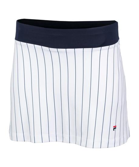 Jupe-short - Tennis - Femme - Anna - Regular fit, rayée - Blanc/navy