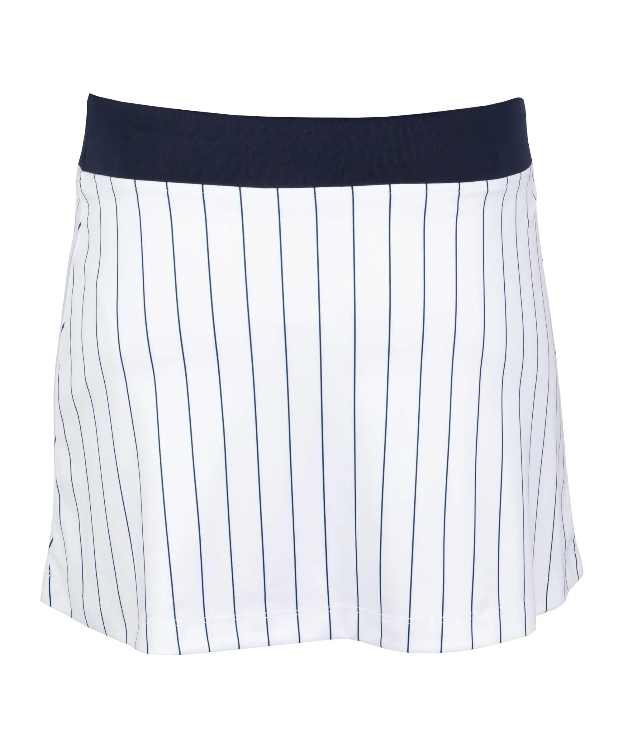Jupe-short - Tennis - Femme - Anna - Regular fit, rayée - Blanc/navy 4/4