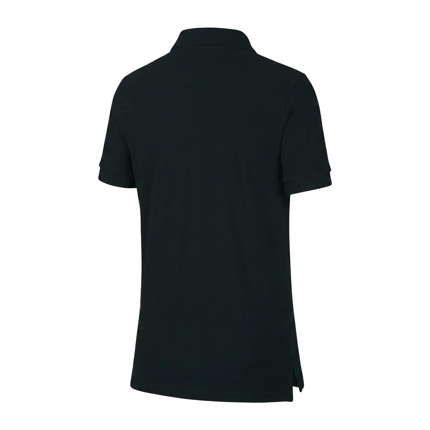 Poloshirt für Kinder Damen Schwarz 2/2