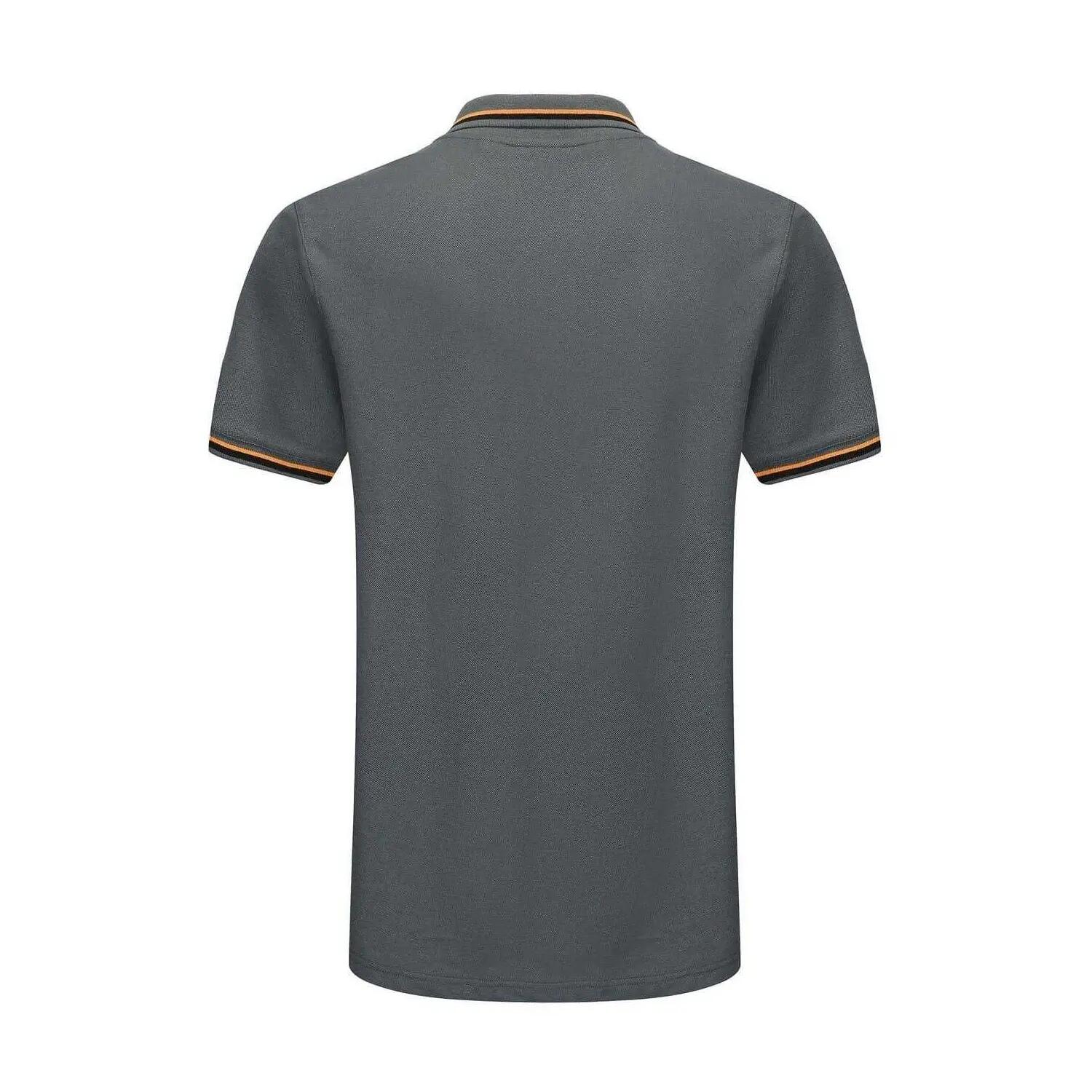 Polo Motif/style Rayure Contrastée Sur Bord Homme (Ardoise) 2/4