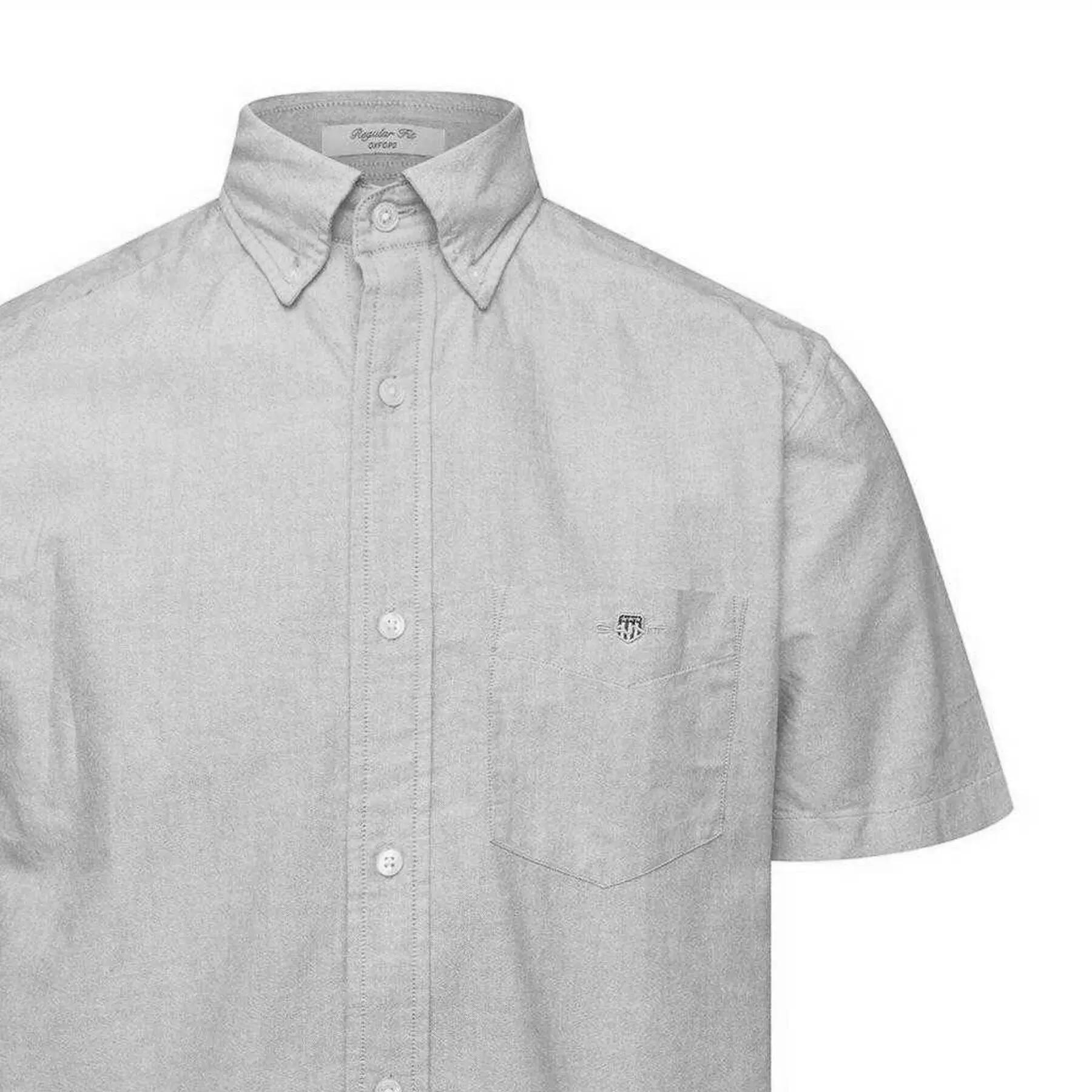 Camicia Regolare Classico Uomo Gant Verde Latte 3/3