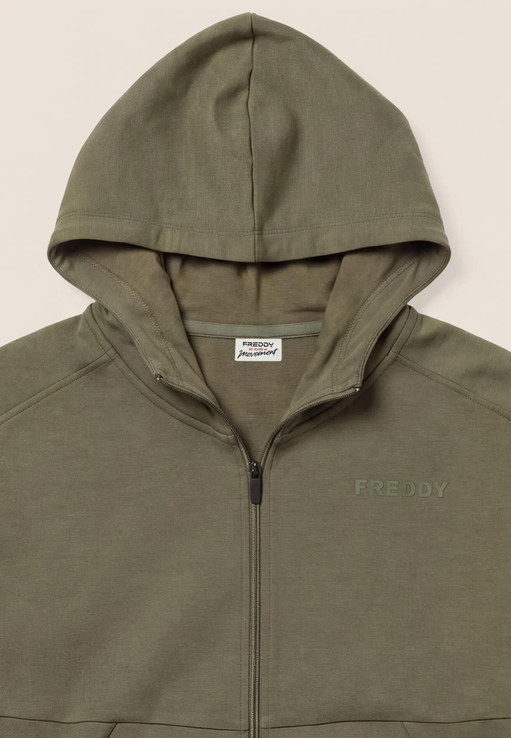 Felpa Sportiva Interlock con Cappuccio e Zip da Uomo 3/3