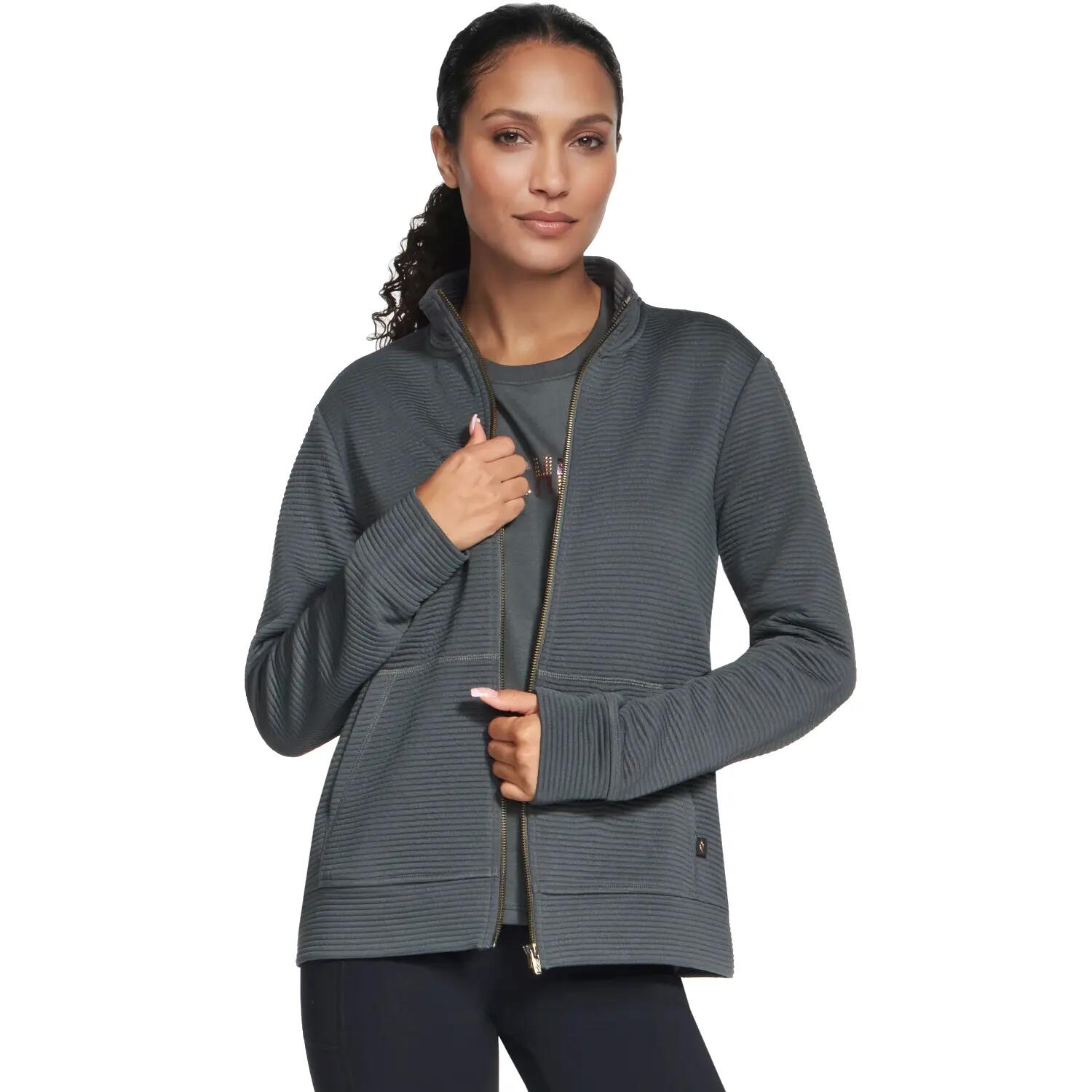 Bluza dresowa sportowa damska Go Walk Everywhere Full Zip Hoodless 4/4