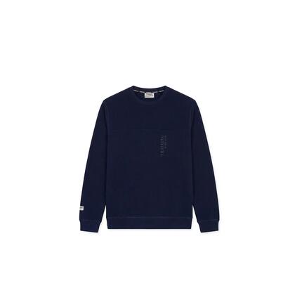 Sweat-shirt col rond pour hommes coupe classique en molleton brossé