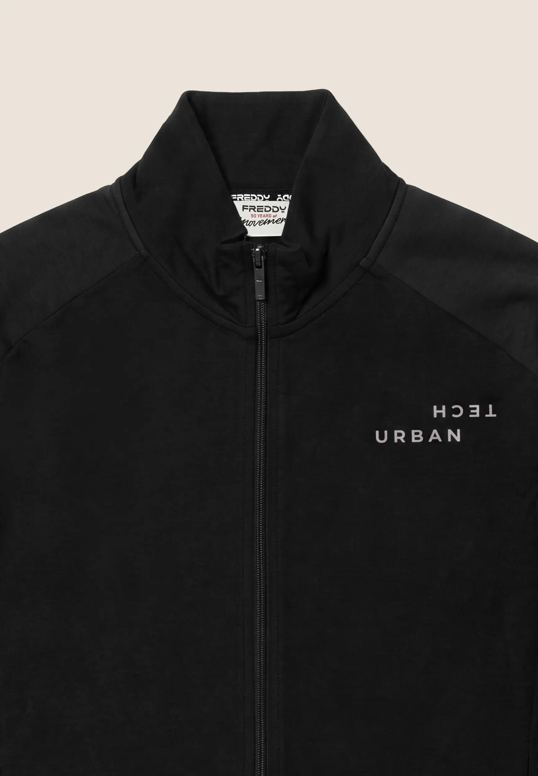 Felpa Uomo in Tessuto Tecnico con Zip e Collo Alto 3/3