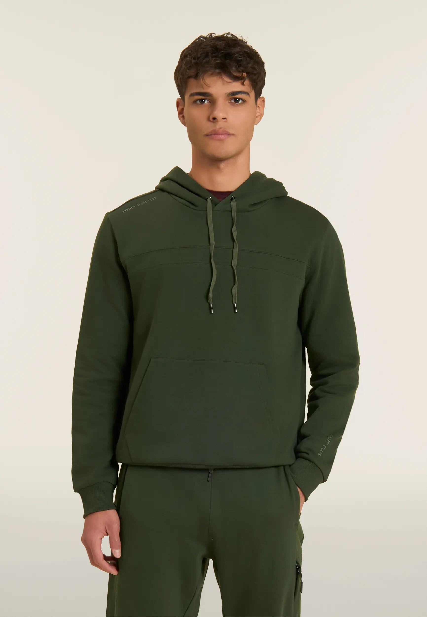 Felpa Sportiva da Uomo con Cappuccio e Dettagli Tech 3/6