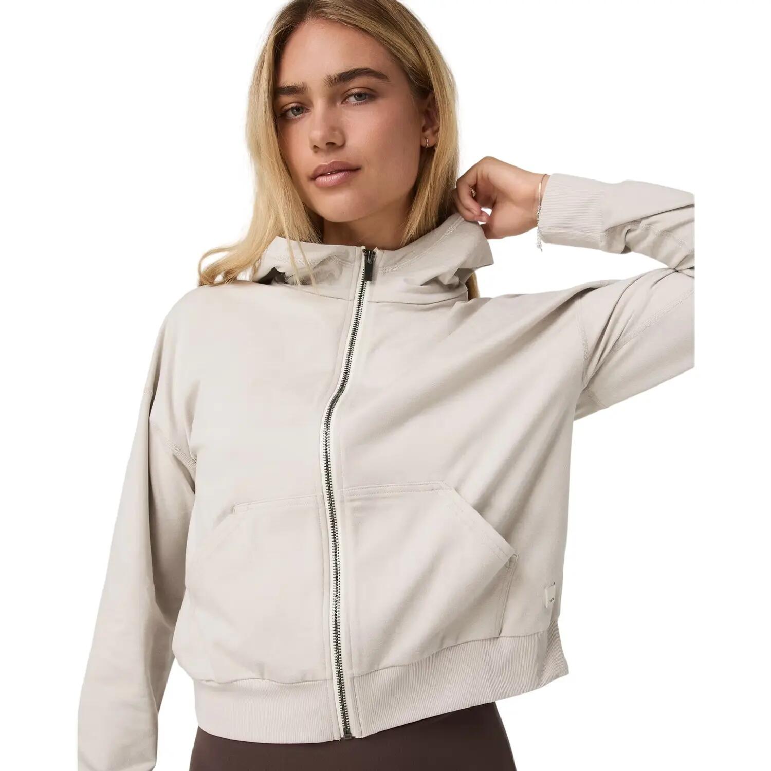 Veste À Capuche PERFORMANCE Femme (Écru Chiné) 3/4