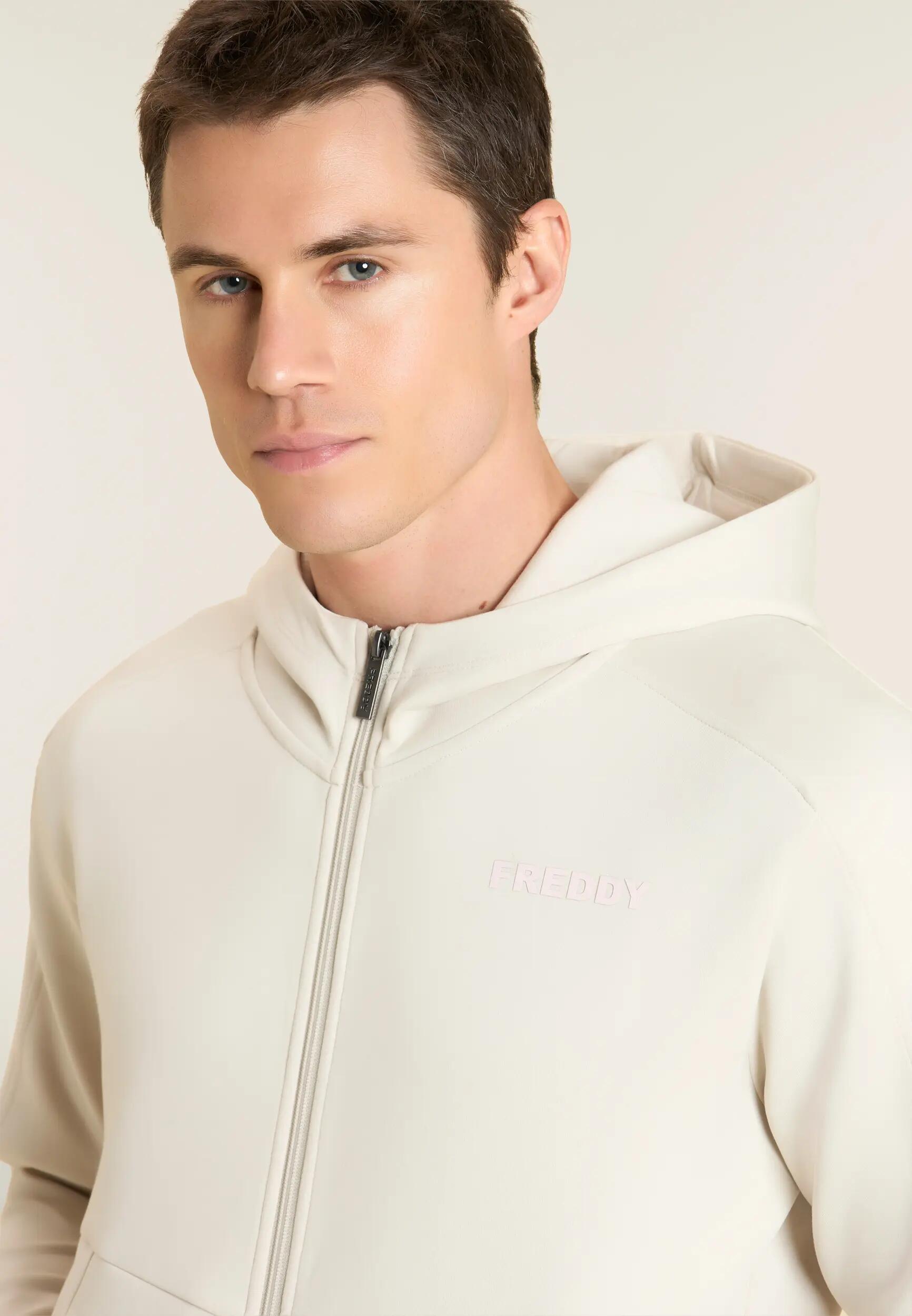 Felpa Sportiva Interlock con Cappuccio e Zip da Uomo 4/6
