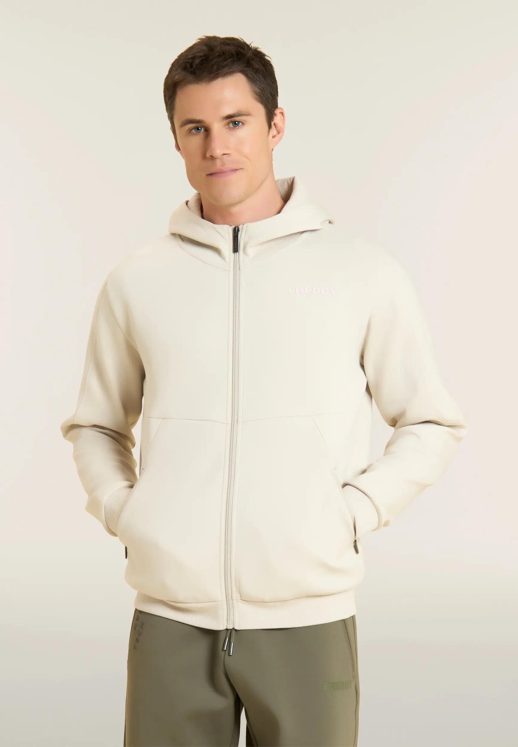 Felpa Sportiva Interlock con Cappuccio e Zip da Uomo 2/6