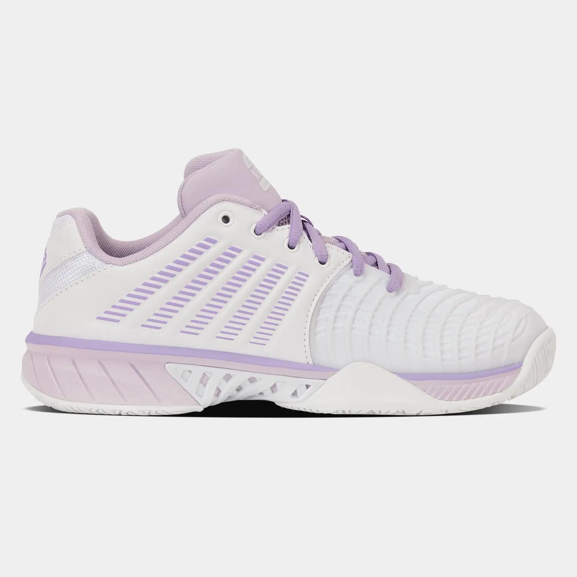 Damessportief schoeisel – Padel – K-SWISS – EXPRSLSLIGHT3 HB – wit met orchidee 6/7