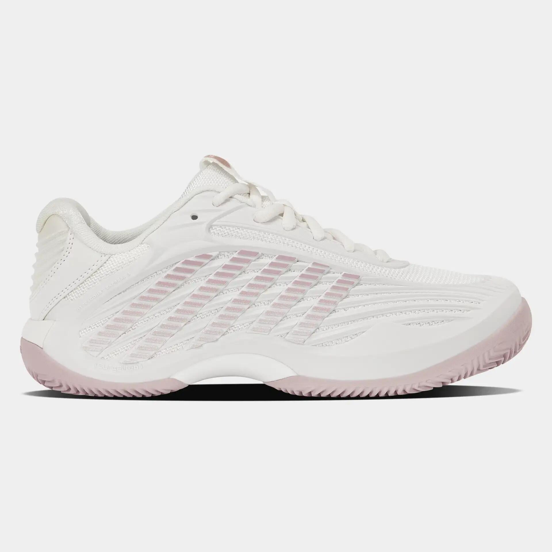 Ténis feminino – K-SWISS HCE 3 CLAY – branco com dourado-rosa 3/8