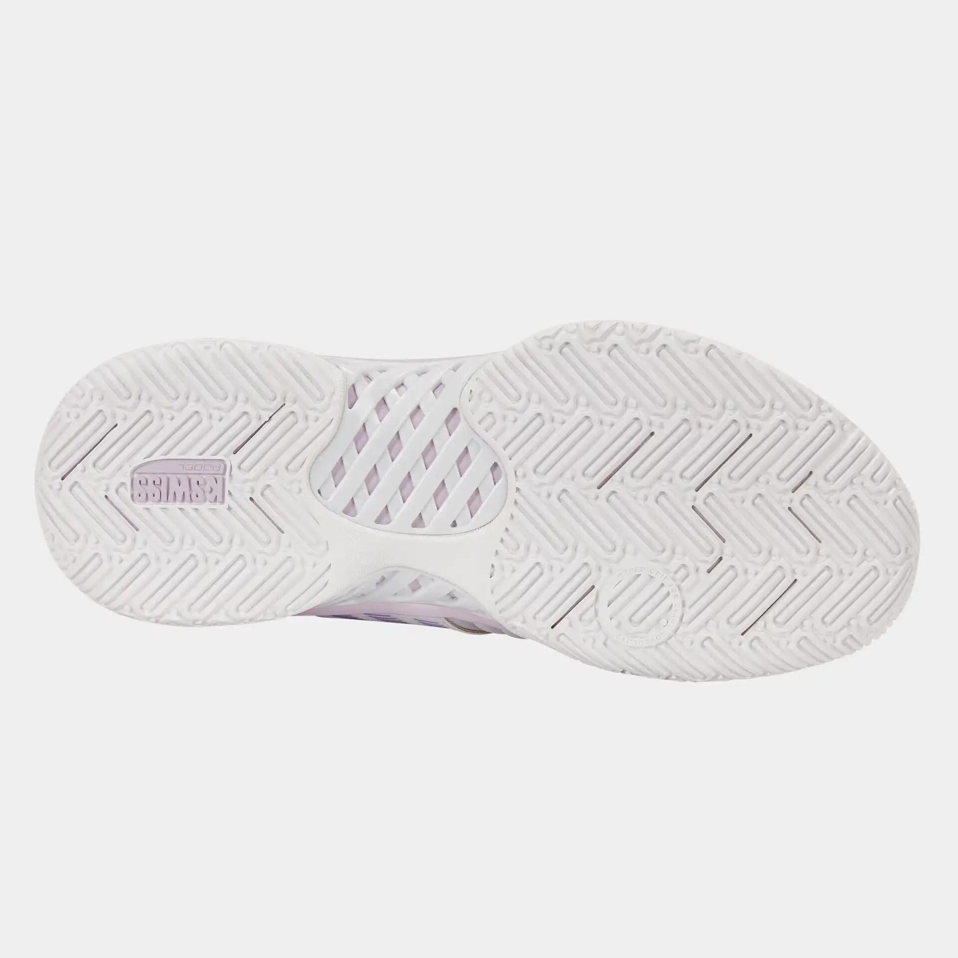 Damessportief schoeisel – Padel – K-SWISS – EXPRSLSLIGHT3 HB – wit met orchidee 5/7