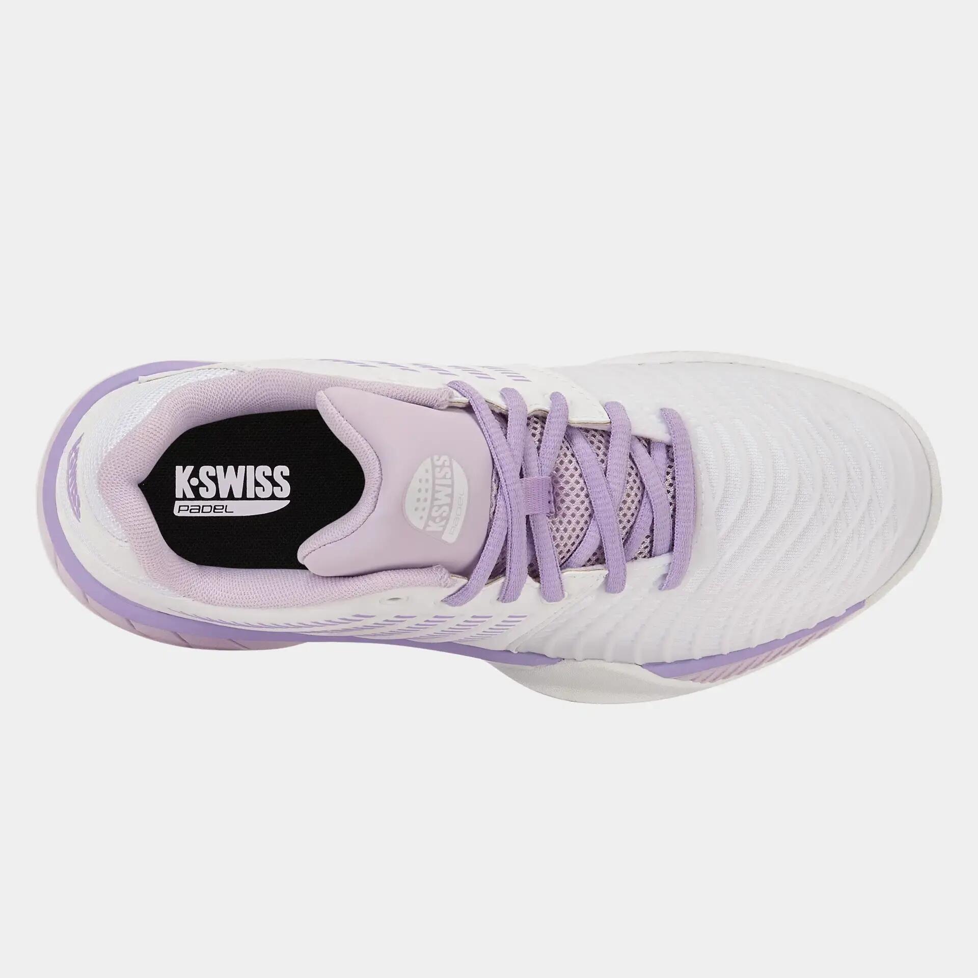 Damessportief schoeisel – Padel – K-SWISS – EXPRSLSLIGHT3 HB – wit met orchidee 3/7