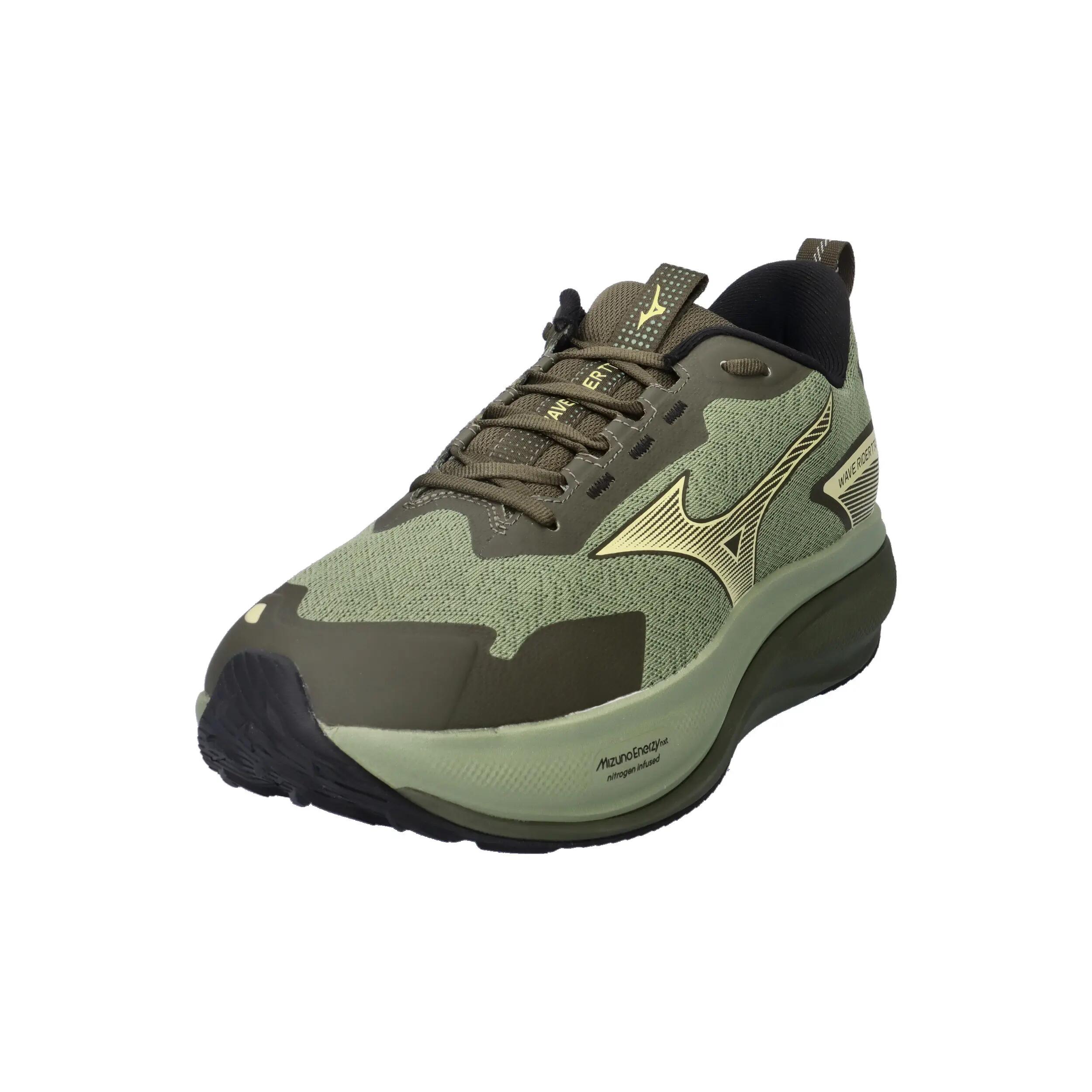 Scarpe - trail - uomo - ammortizzanti e trazione - kaki/nero 4/14