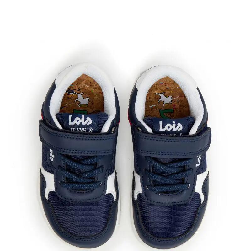 Zapatillas deportivas Lois Niño 63322 Azul marino con Cordones 4/5