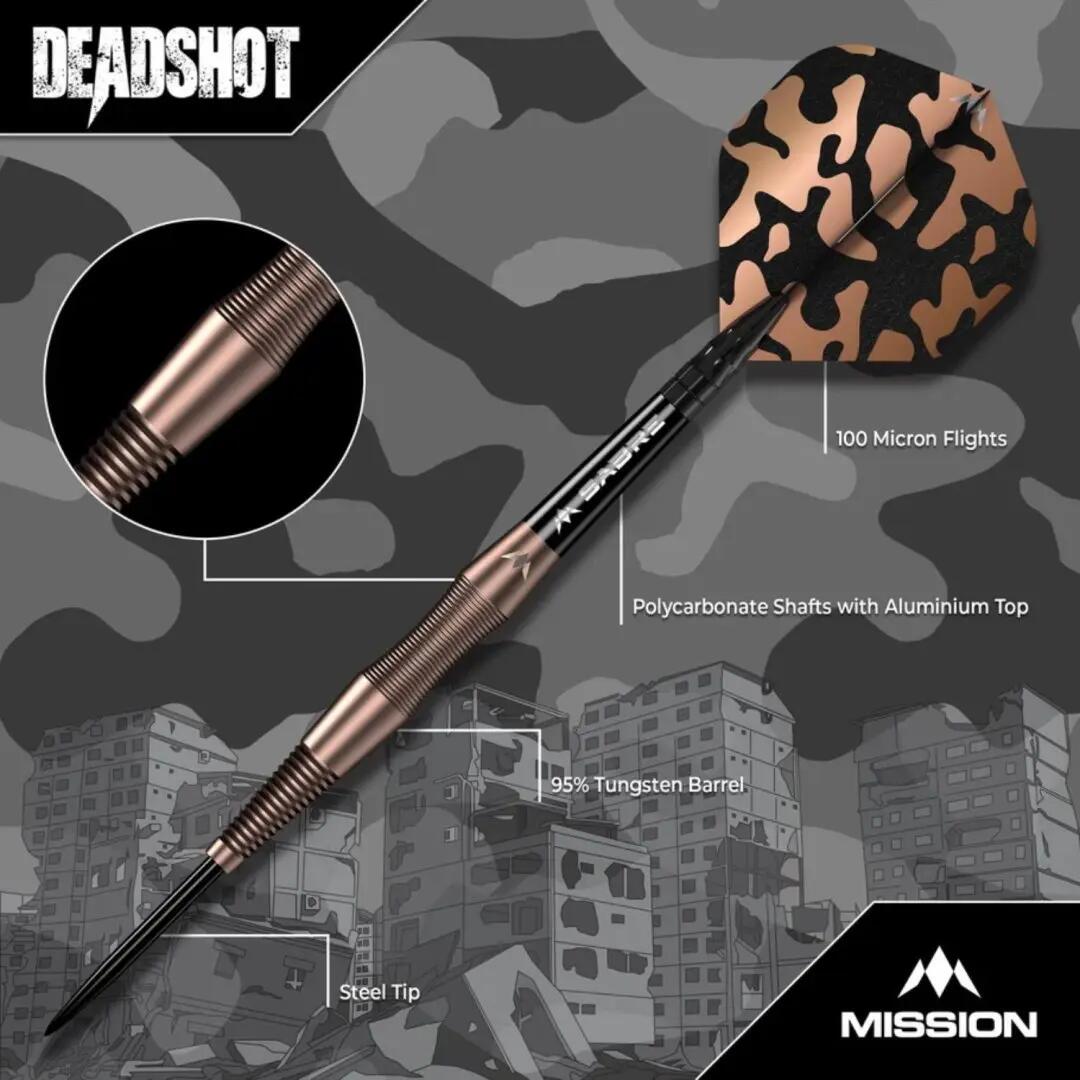 Šipky Steel Dead Shot - 25g 4/6