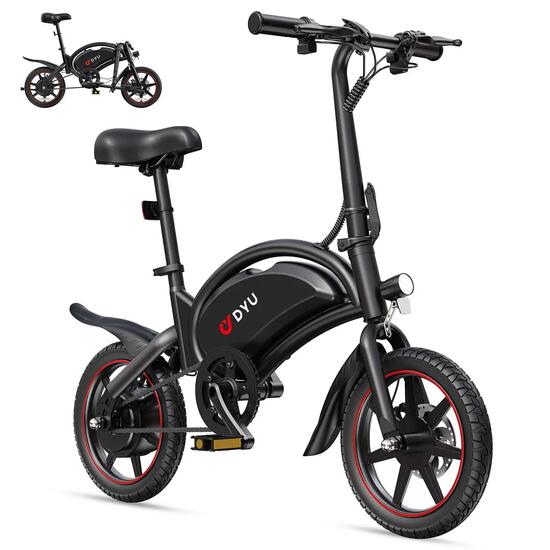 Vélo électrique urbain pliant D3S 14 pouces, 250 W et autonomie jusqu’à 50 km