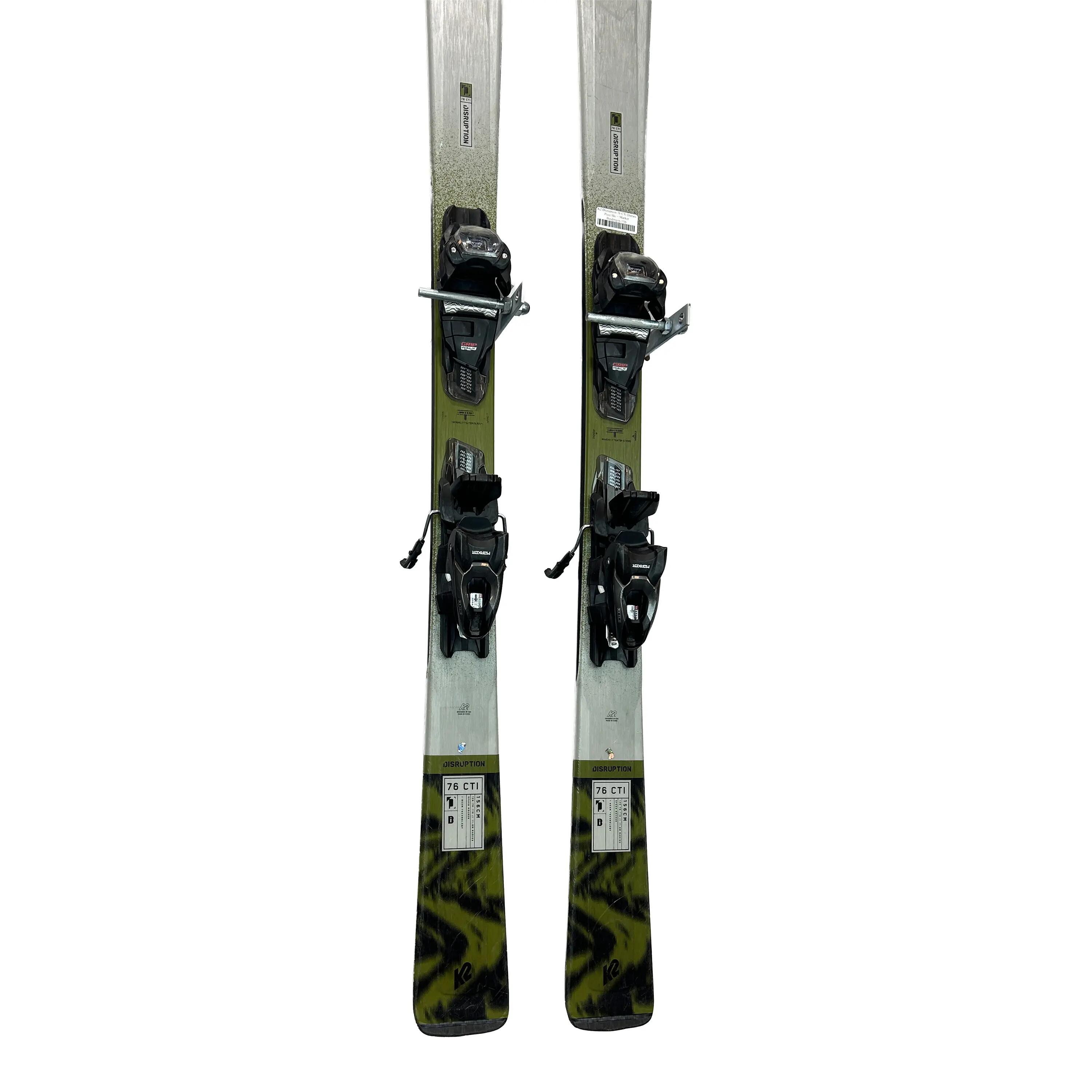 Tweedehands - Ski's K2 Disruption 76 CTi Dames Piste Ski + Marker Bindingen-156 4/6