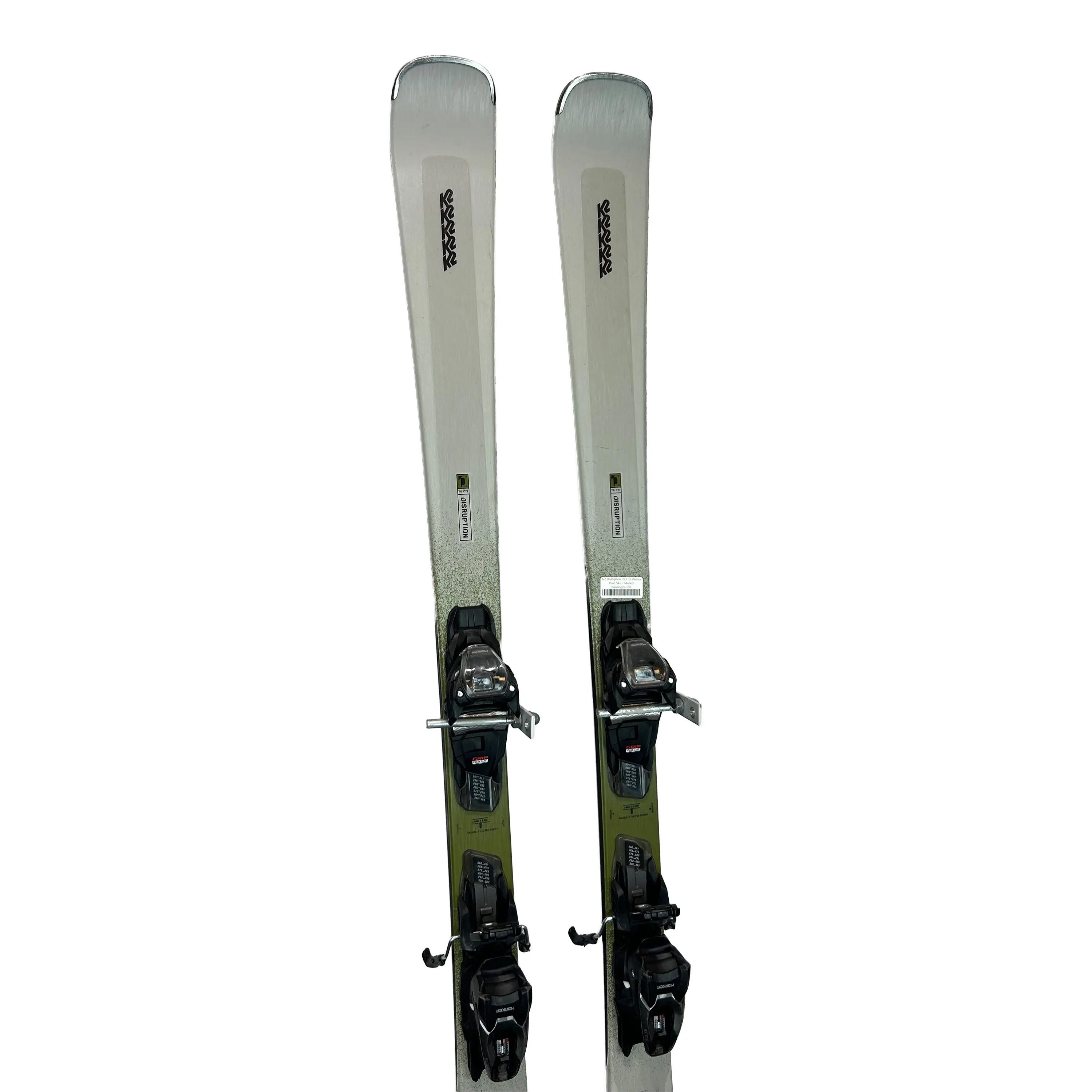 Tweedehands - Ski's K2 Disruption 76 CTi Dames Piste Ski + Marker Bindingen-156 3/6