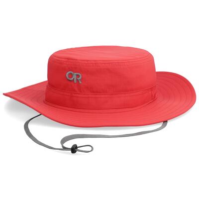 Hoed - outdoor - unisex - brede klep, uv-bescherming - helios - brique