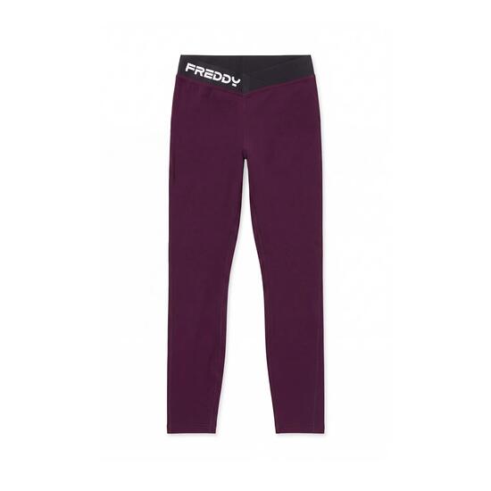Legging 7/8 à taille haute avec élastique jacquard en V
