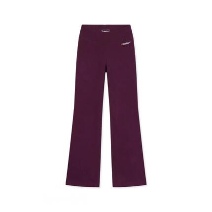Legging à taille haute et coupe évasée - Tissu effet peau de pêche