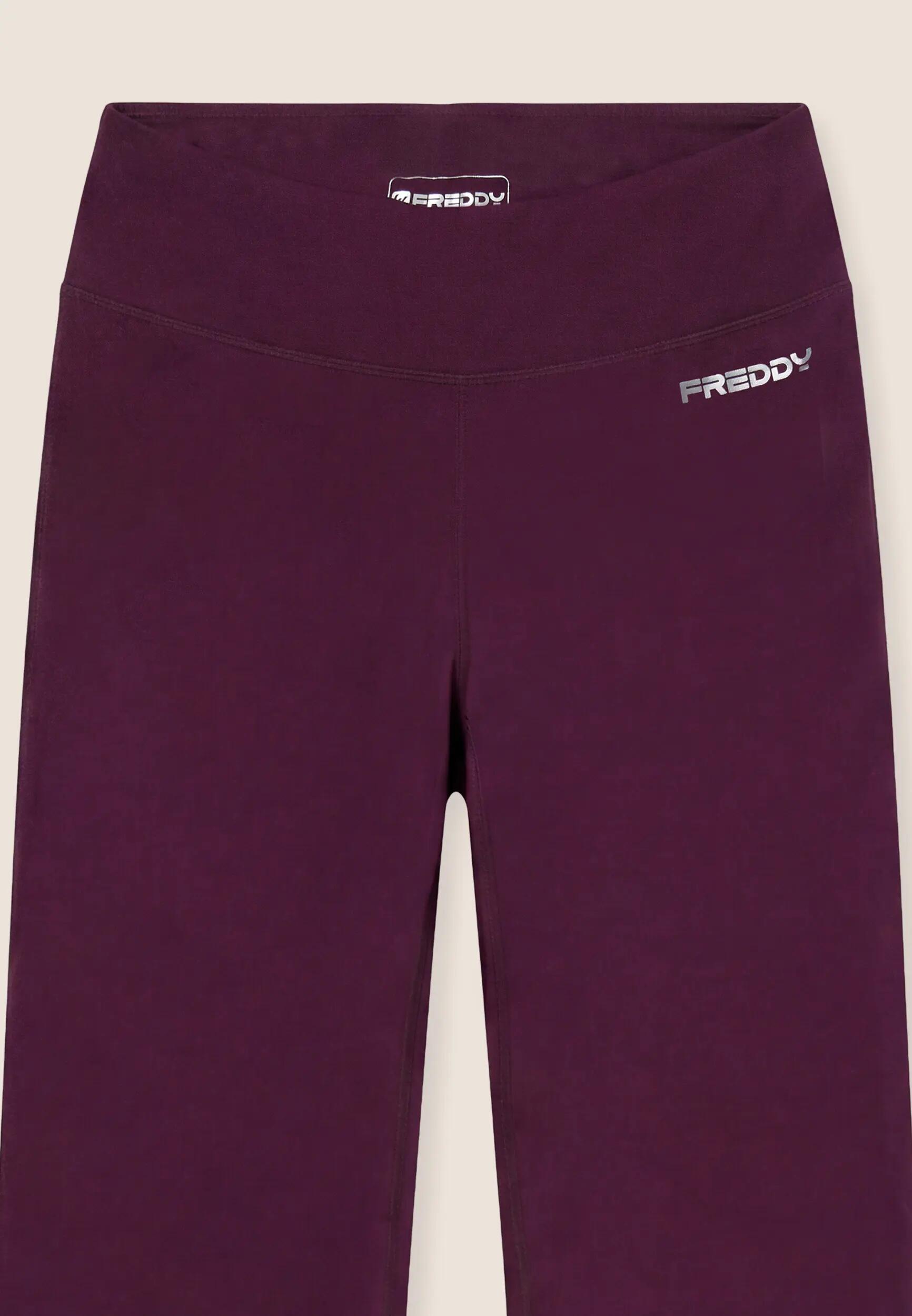 Legging à taille haute et coupe évasée - Tissu effet peau de pêche 3/3