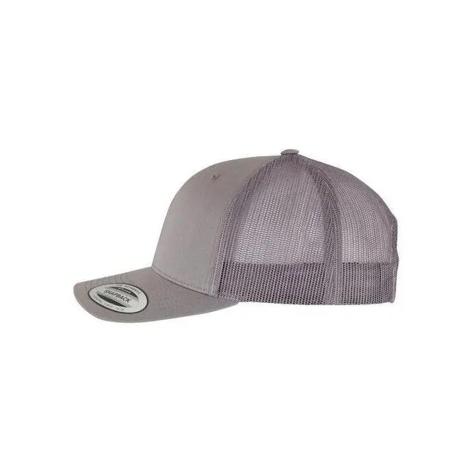 Casquette Trucker RETRO Adulte (Gris Acier) 4/6