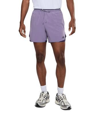 Shorts - running - heren - run essentials - lichtgewicht, ademend - paars