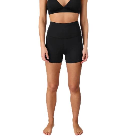 Short legging - Outdoor, Sport - Femme - Couleur unie, Vita alta - Hibiki - Noir