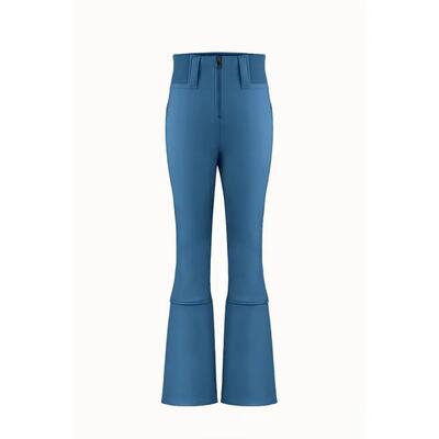Broek - ski - dames - glory - softshell, slim fit, waterdicht - blauw