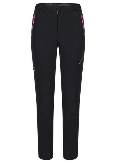 Pantaloni - Alpinismo - Donna - leggeri - nero/framboise
