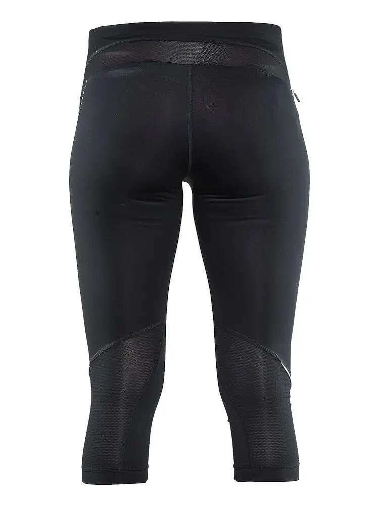 Leggings capri - Running - Donna - Traspirante - Nero 4/4