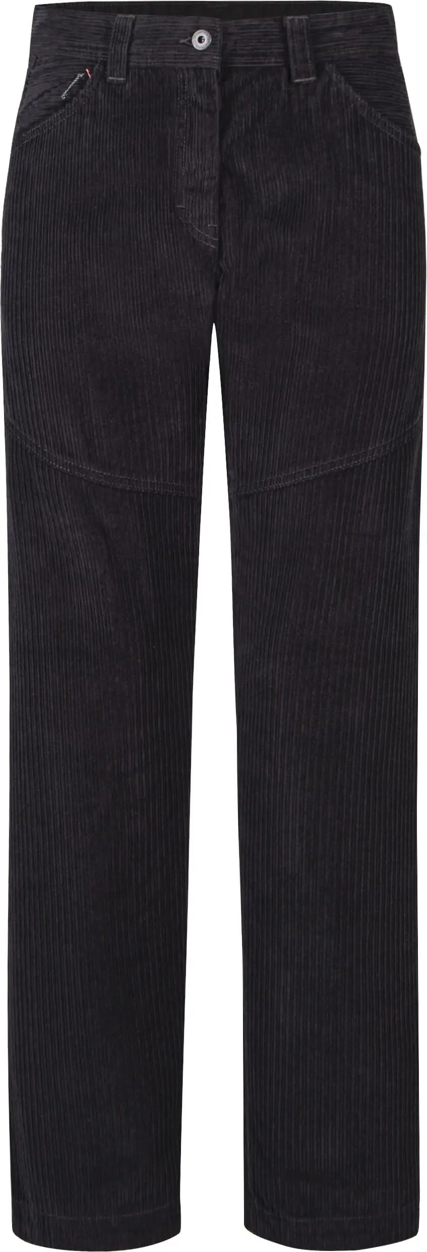 Broek - Hiking - Dames - Corduroy 3 - slim fit, effen - zwart 1/3