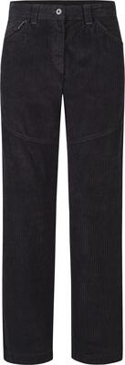 Broek - hiking - dames - corduroy 3 - slim fit, effen - zwart