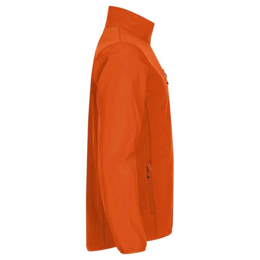Veste Softshell CLASSIC Homme (Orange Sang) 4/4