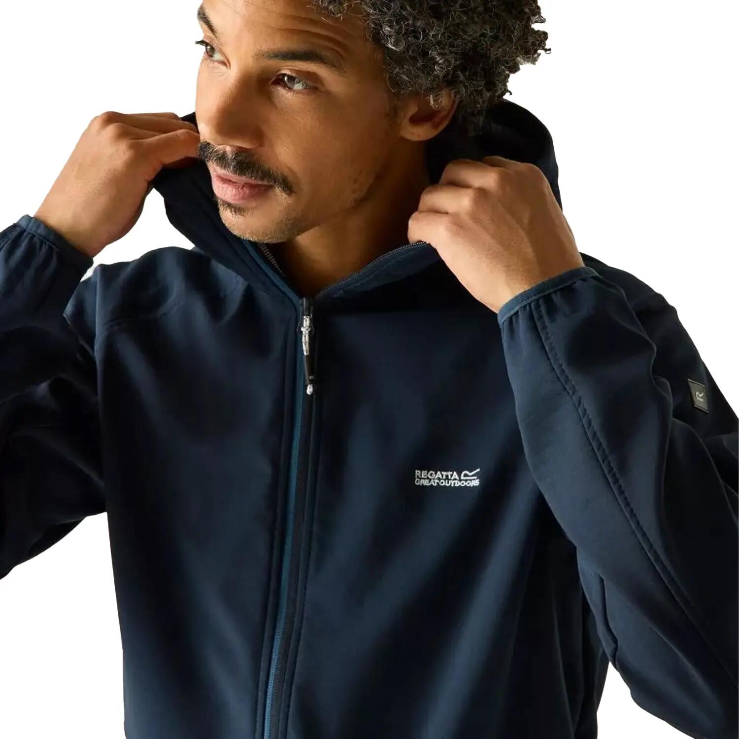 Veste Contrastée À Capuche AREC Homme (Bleu Marine / Bleu Nuit) 3/5