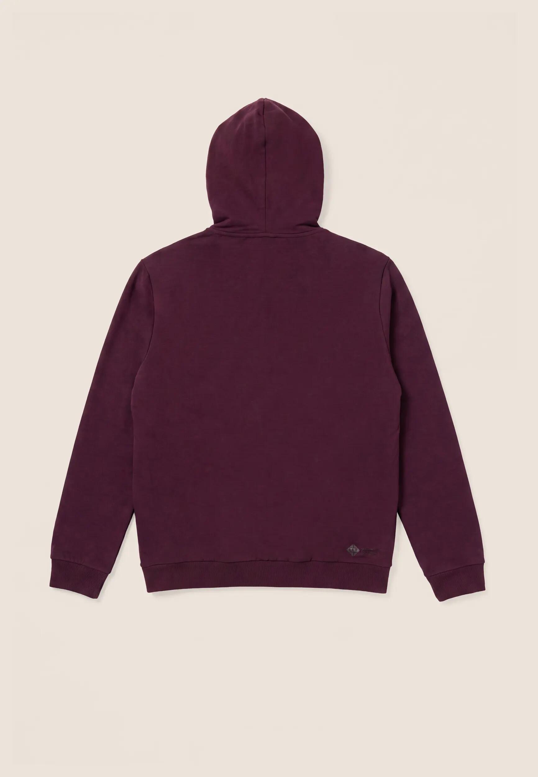 Sudadera de hombre de felpa perchada técnica con capucha y cremallera 2/3