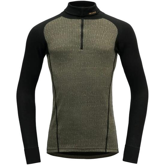 Sous-vêtement - randonnée - hommes - thermique, demi-zip - bleu