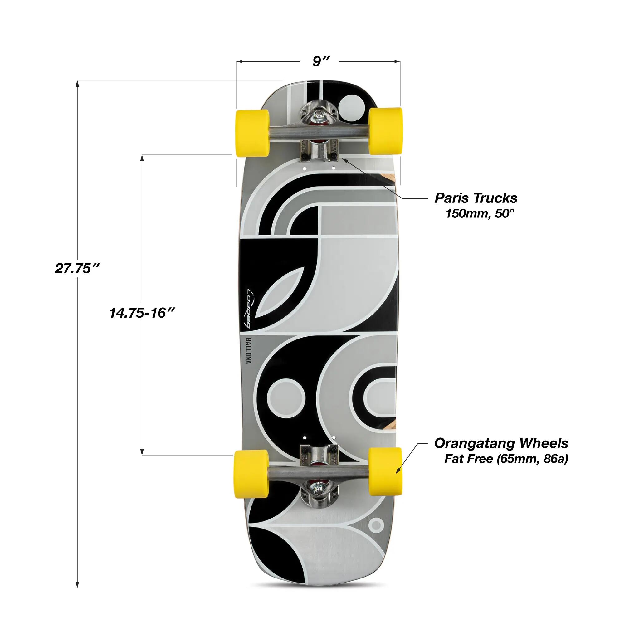 Skateboard Complet Ballona Orca Standard - Planche Polyvalente en Érable 4/4