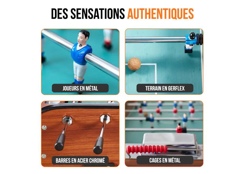 Baby Foot Sportivo Flex bois foncé 3/15
