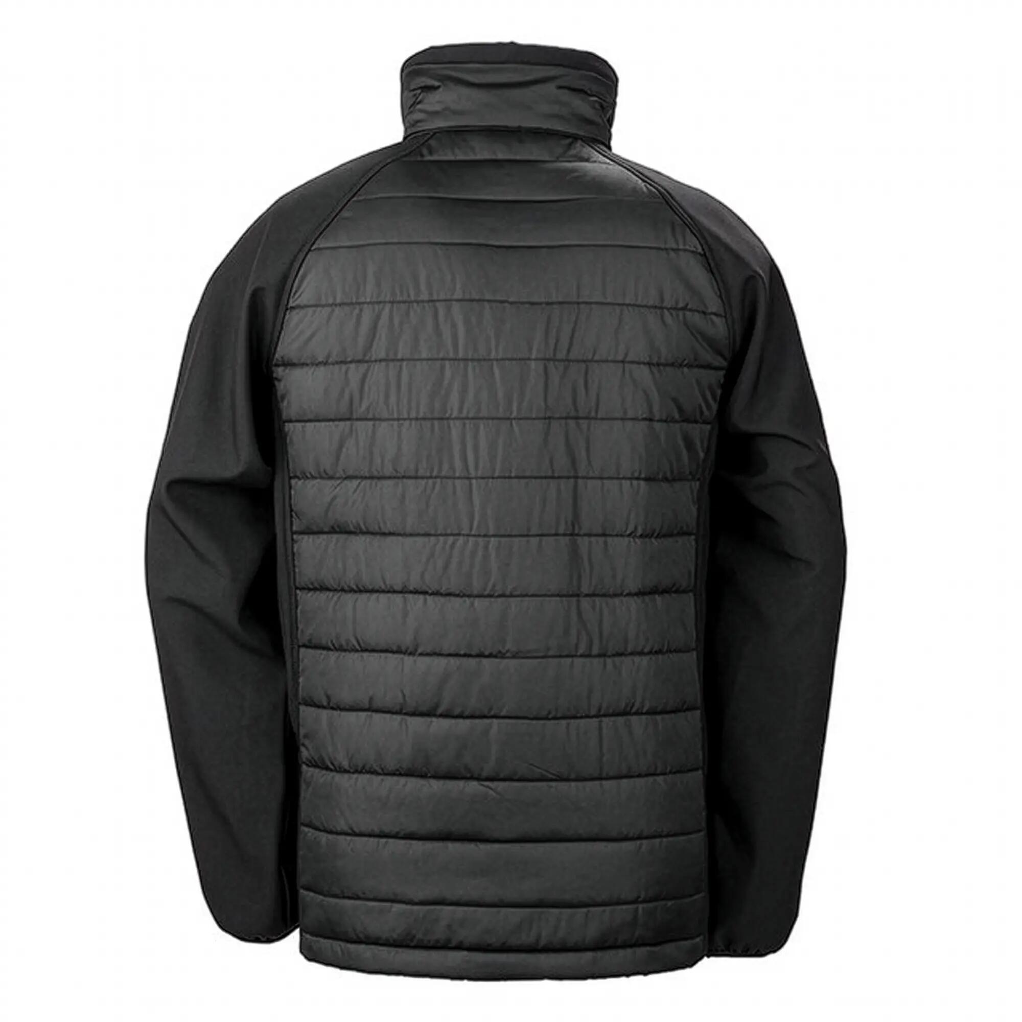 Doudoune Softshell COMPASS Homme (Noir / Bleu Roi) 2/4